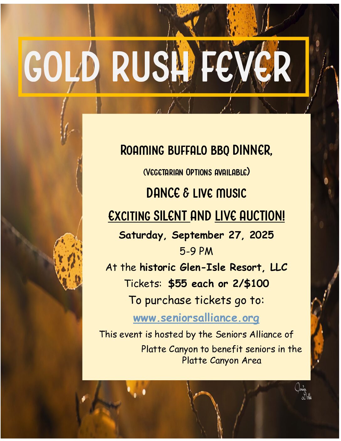 Gold Rush Fever Fundraiser
